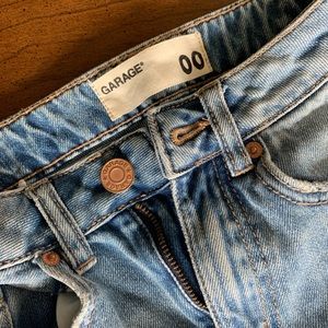 Acid wash Garage brand boyfriend distressed jeans